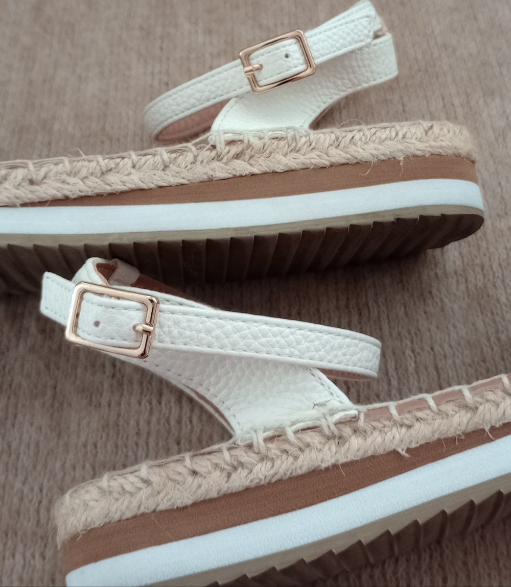 Nautica Women's Nadana Cream & Tan Woven Espadrilles, Size 8 - Picture 2 of 7